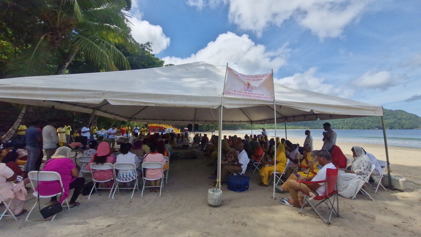 Young musicians performing during the Kartick celebration